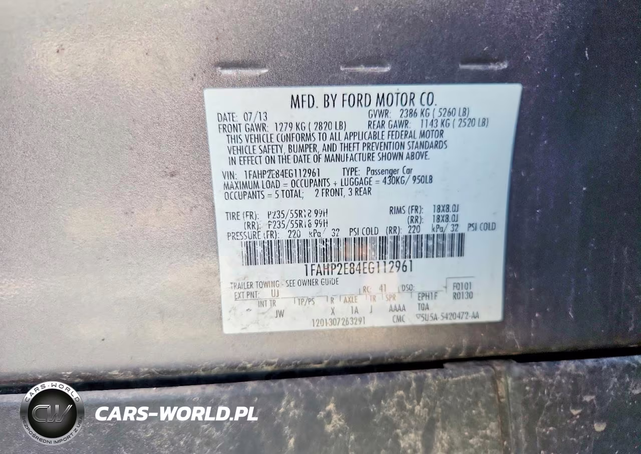 2014 Ford Taurus Sel VIN:1FAHP2E84EG112961 - 12