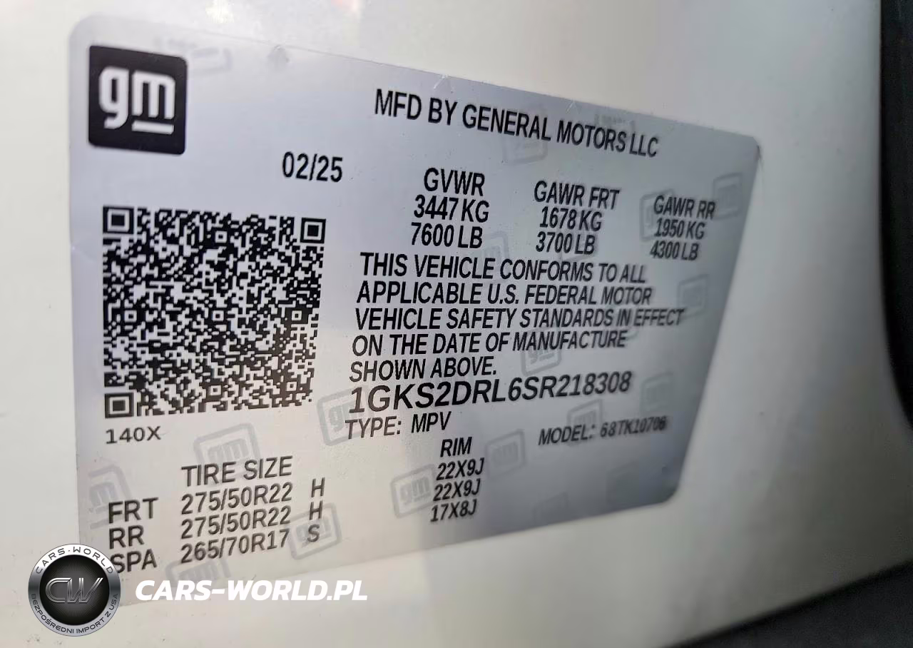 2025 GMC Yukon Denali VIN:1GKS2DRL6SR218308 - 14
