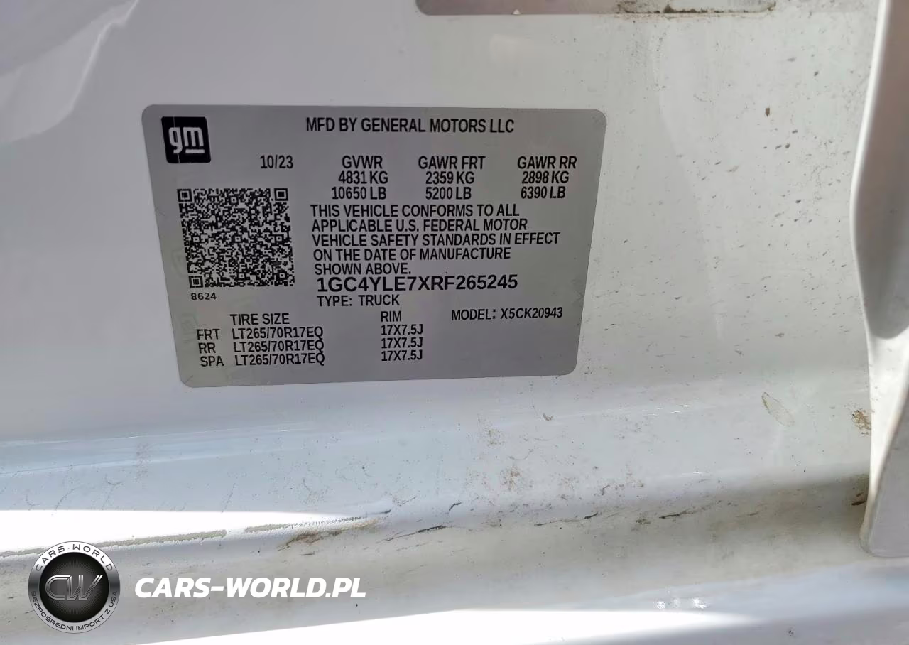 2024 Chevrolet Silverado K2500 Heavy Duty VIN:1GC4YLE7XRF265245 - 12
