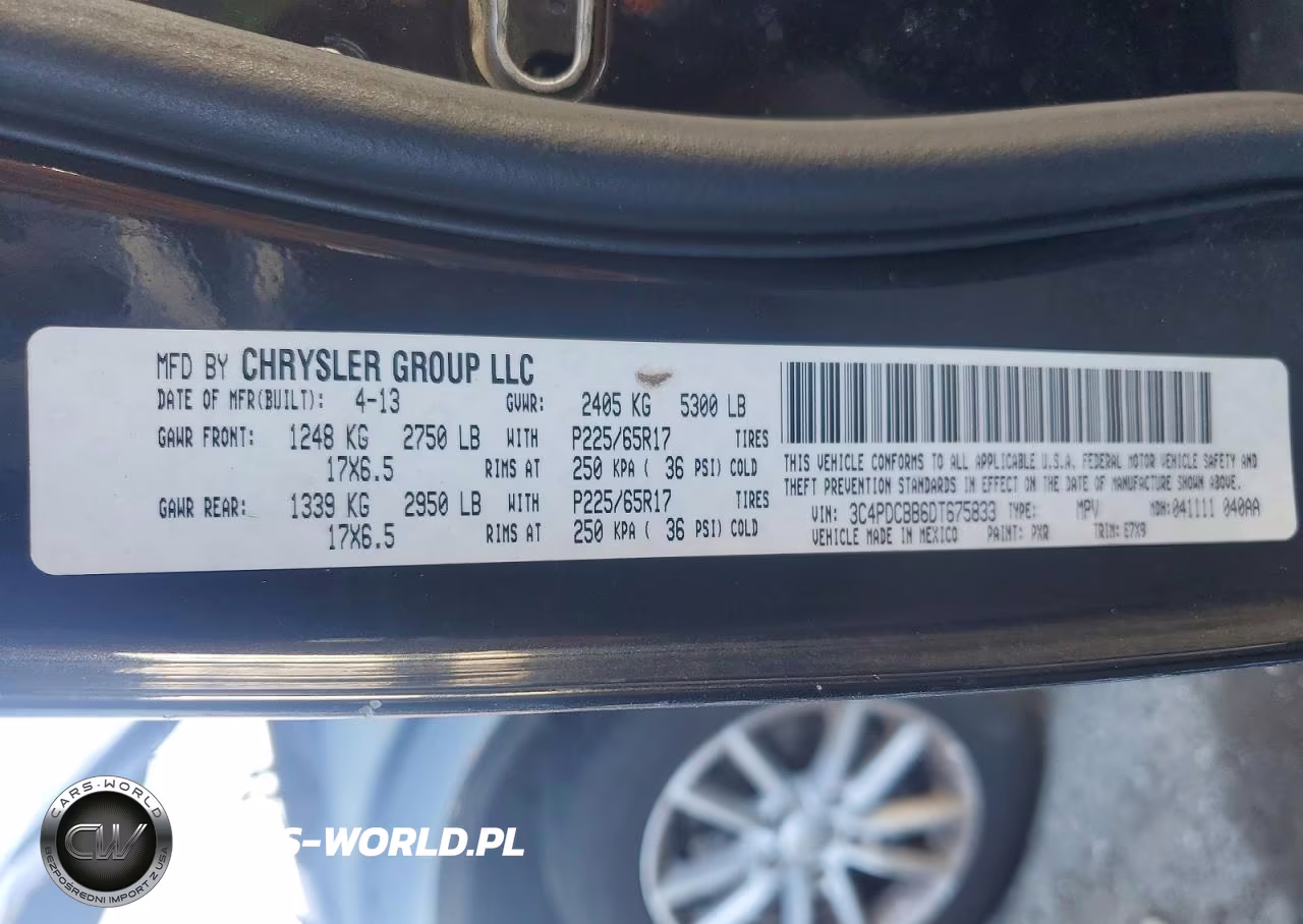 2013 Dodge Journey Sxt VIN:3C4PDCBB6DT675833 - 13