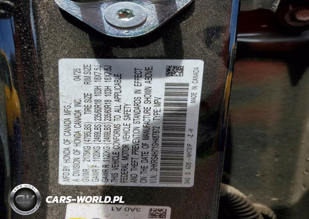 2025 Honda Cr-V Exl VIN:2HKRS4H71SH487872 - 13