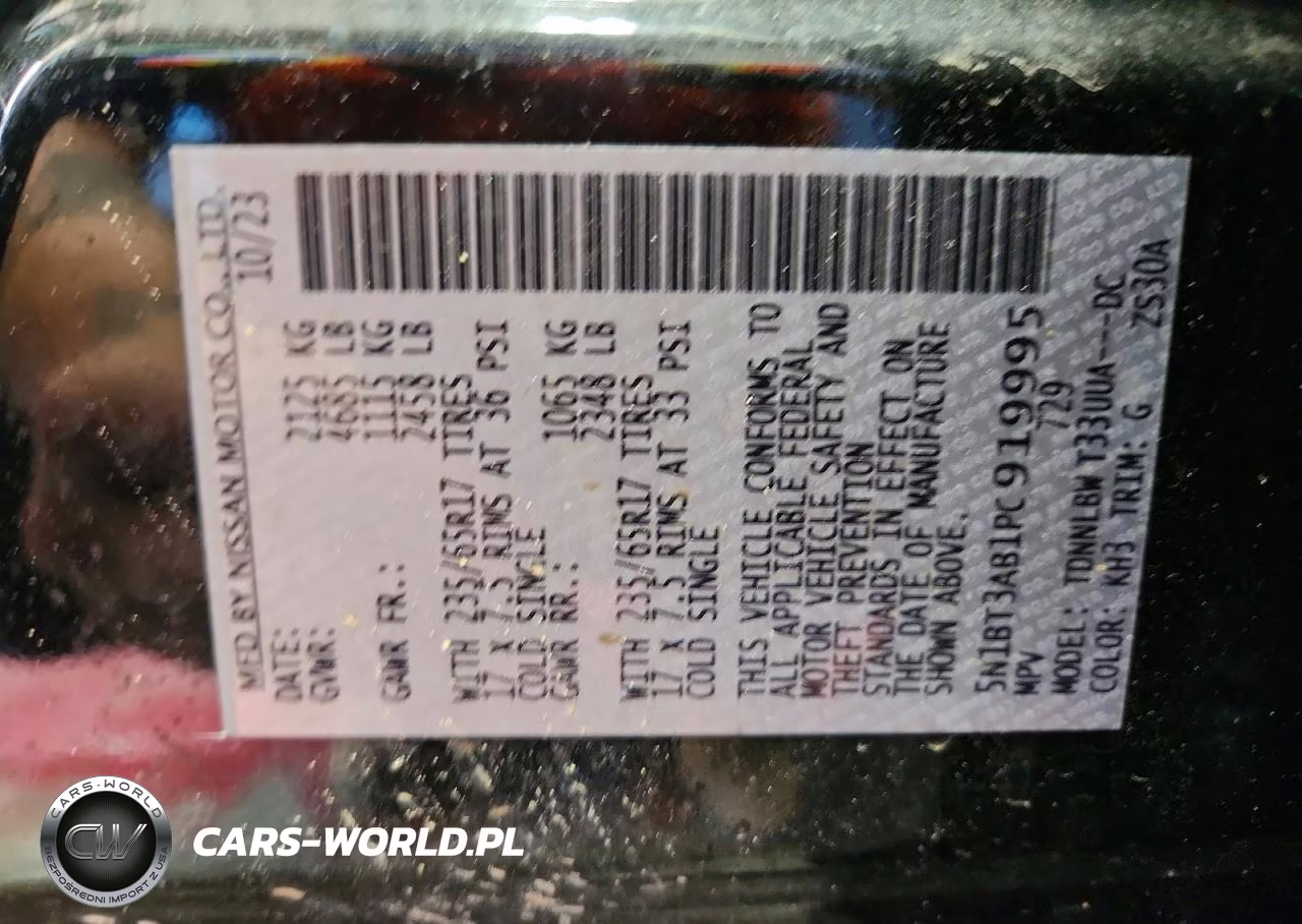 2023 Nissan Rogue S VIN:5N1BT3AB1PC919995 - 13