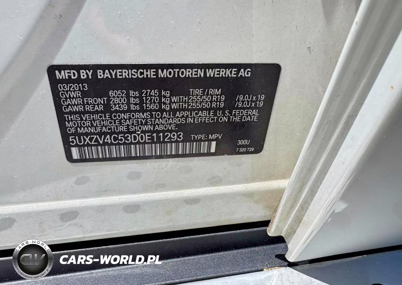 2013 BMW X5 xDrive35I VIN:5UXZV4C53D0E11293 - 12