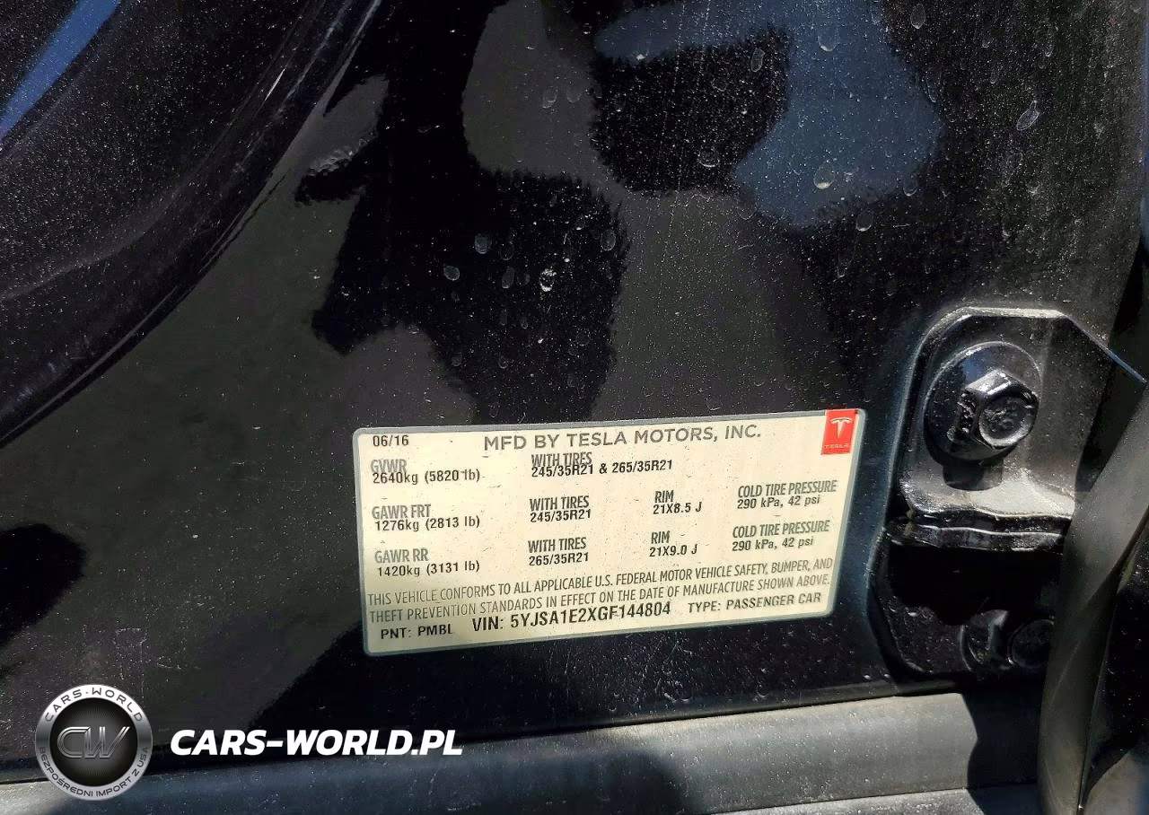 2016 Tesla Model S VIN:5YJSA1E2XGF144804 - 13