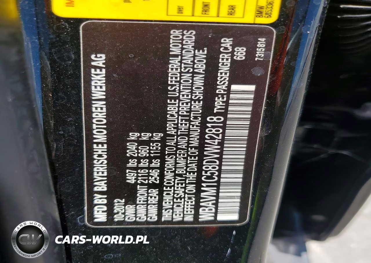 2013 BMW X1 Sdrive28I VIN:WBAVM1C58DVW42818 - 13