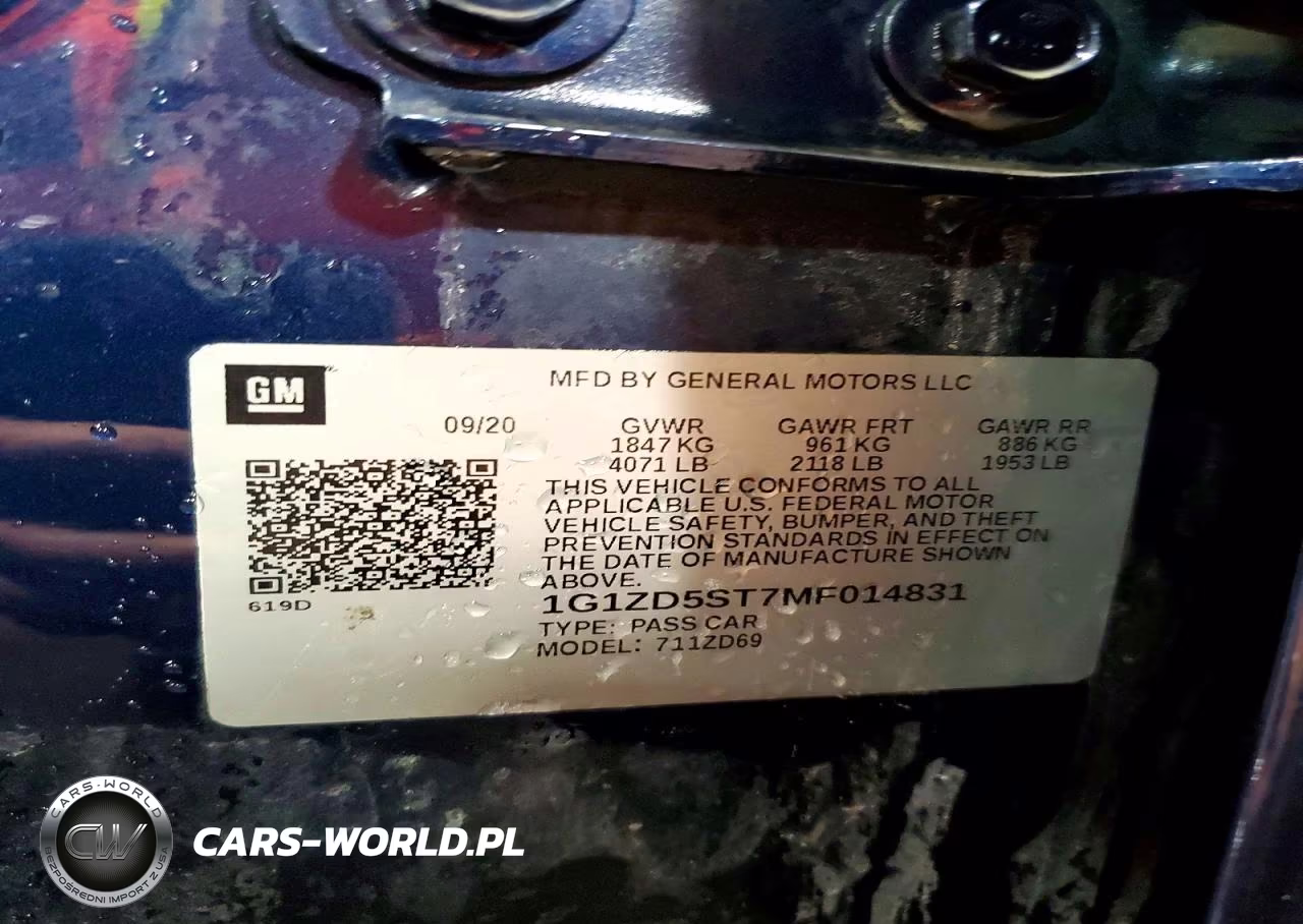 2021 Chevrolet Malibu Lt VIN:1G1ZD5ST7MF014831 - 12