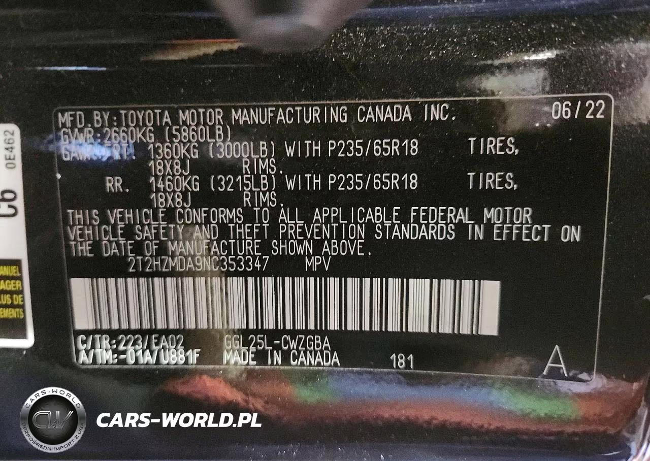 2022 Lexus Rx 350 VIN:2T2HZMDA9NC353347 - 14