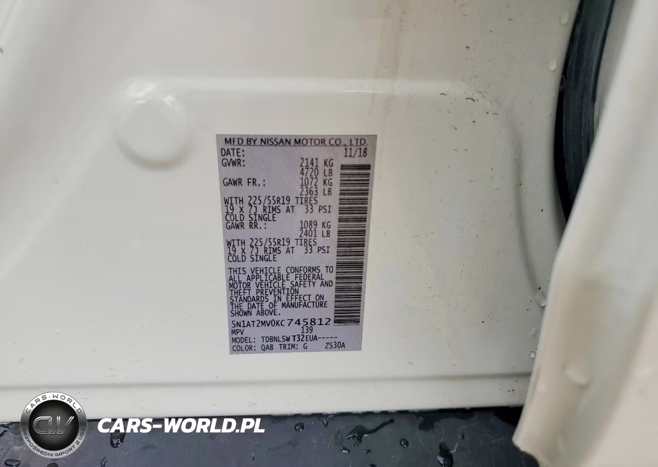 2019 Nissan Rogue Sl VIN:5N1AT2MV0KC745812 - 13