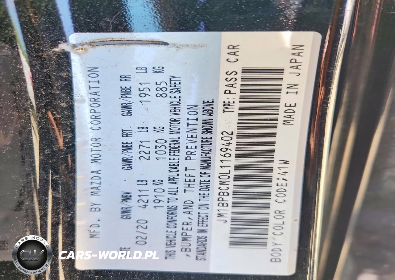 2020 Mazda 3 Select VIN:JM1BPBCM0L1169402 - 12
