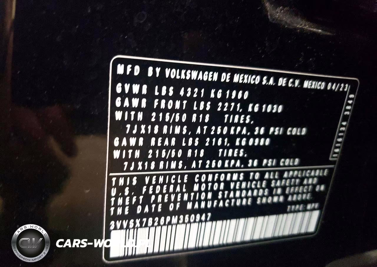 2023 Volkswagen Taos Se VIN:3VVSX7B26PM350947 - 14