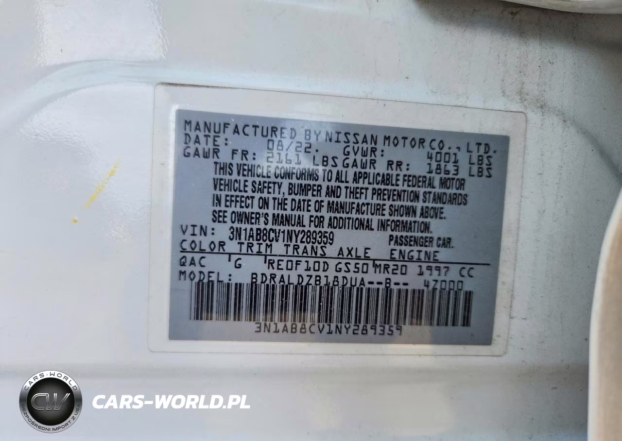 2022 Nissan Sentra Sv VIN:3N1AB8CV1NY289359 - 12