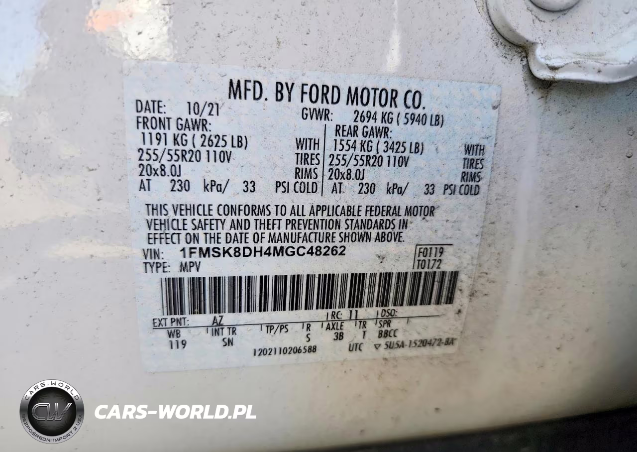 2021 Ford Explorer Xlt VIN:1FMSK8DH4MGC48262 - 13