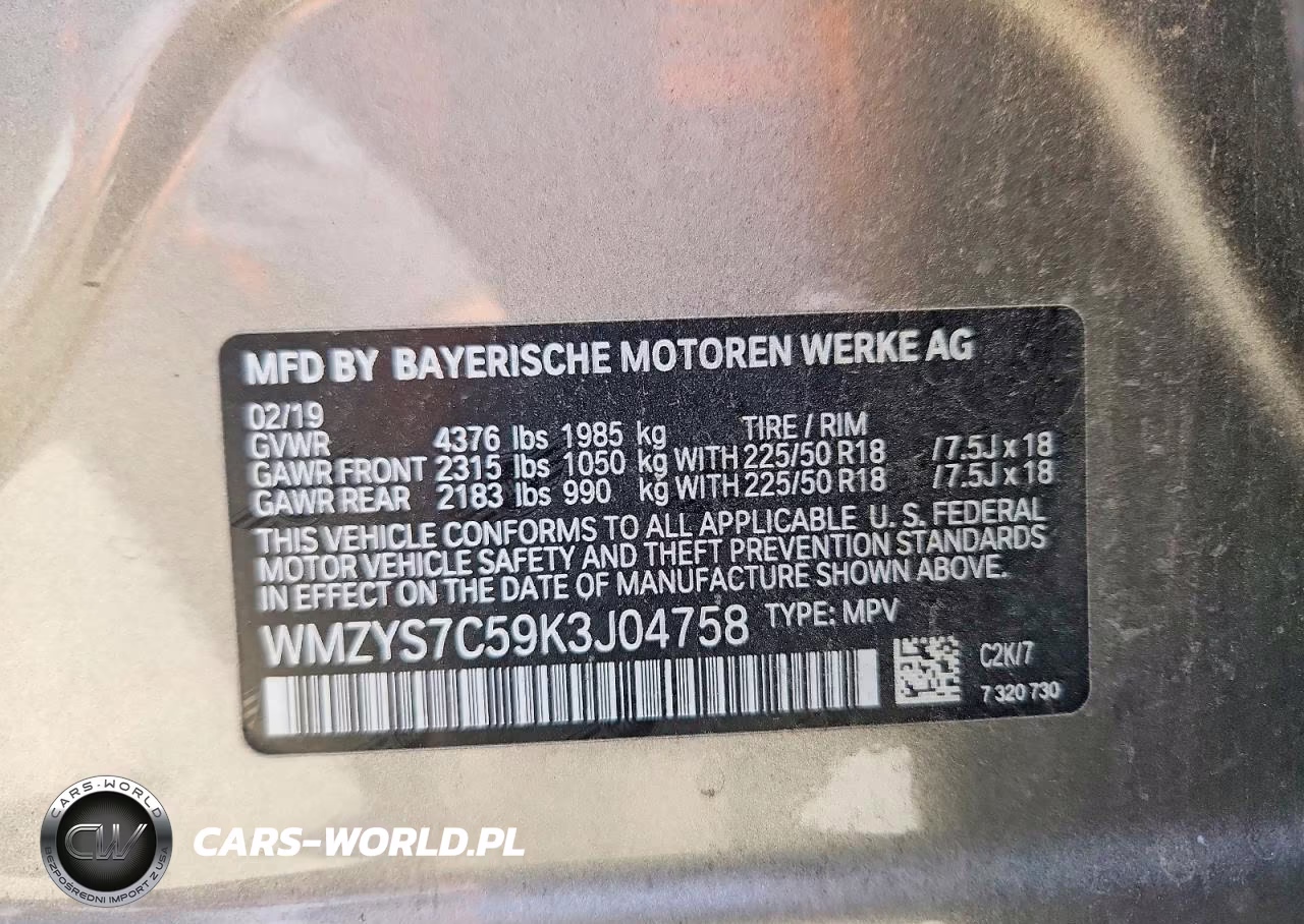 2019 Mini Cooper Countryman VIN:WMZYS7C59K3J04758 - 14