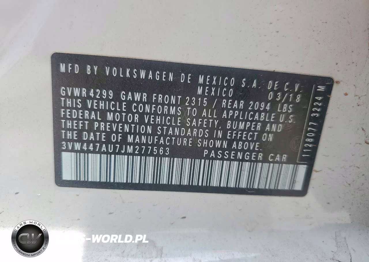 2018 Volkswagen Gti S VIN:3VW447AU7JM277563 - 12