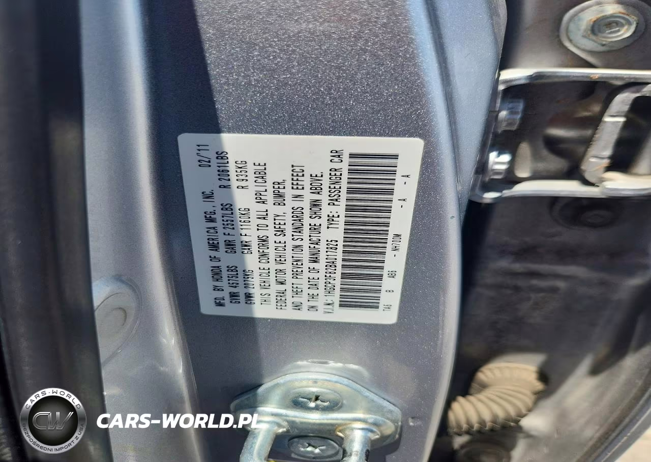 2011 Honda Accord Exl VIN:1HGCP3F82BA017825 - 13