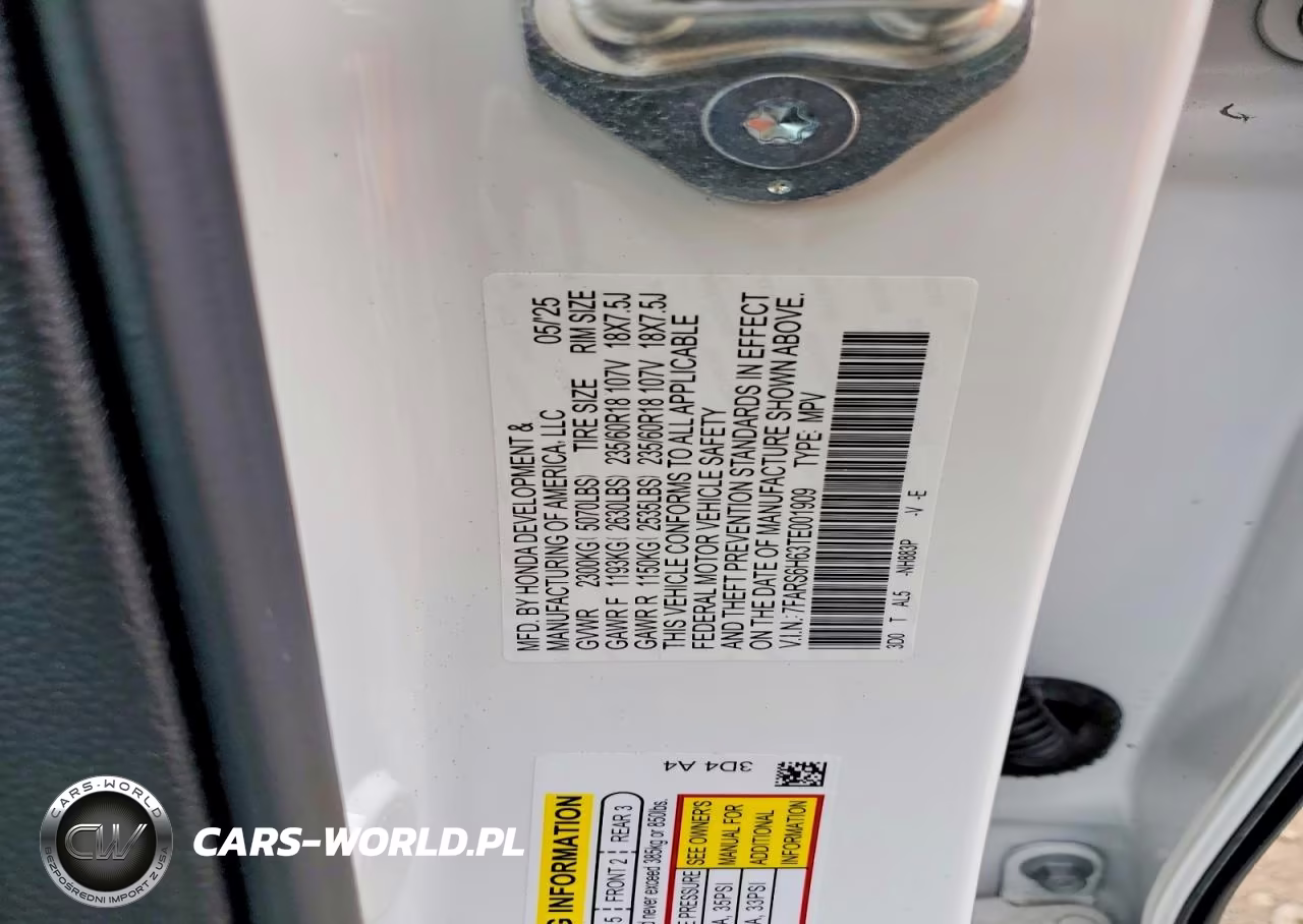 2026 Honda Cr-V Trailsport VIN:7FARS6H63TE001909 - 13