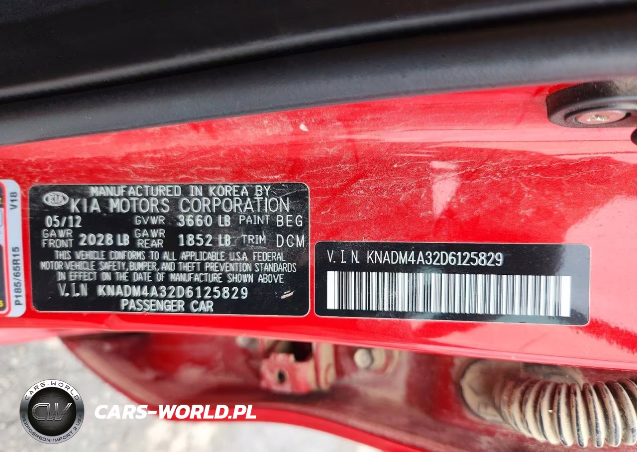 2013 Kia Rio Lx VIN:KNADM4A32D6125829 - 12