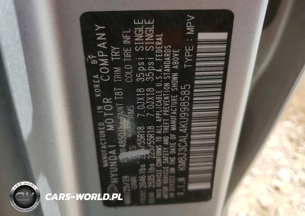 2019 Hyundai Tucson Limited VIN:KM8J3CAL4KU998585 - 13