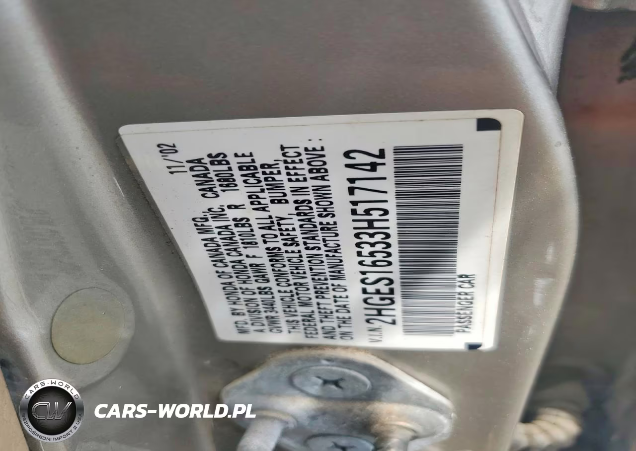 2003 Honda Civic Lx VIN:2HGES16533H517142 - 12