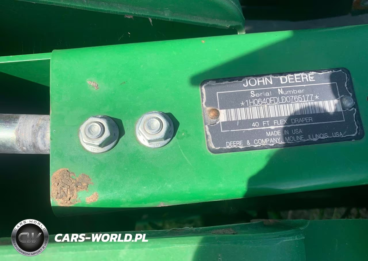 2013 John Deere 640Fd - Flex Draper Head VIN:1H0640FDLD0765177 - 2