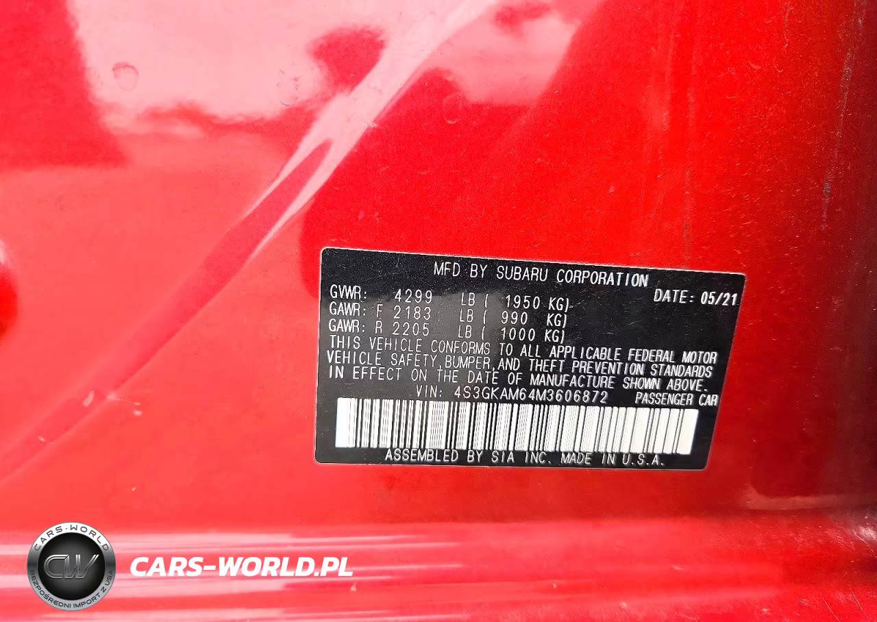 2021 Subaru Impreza Sport VIN:4S3GKAM64M3606872 - 12
