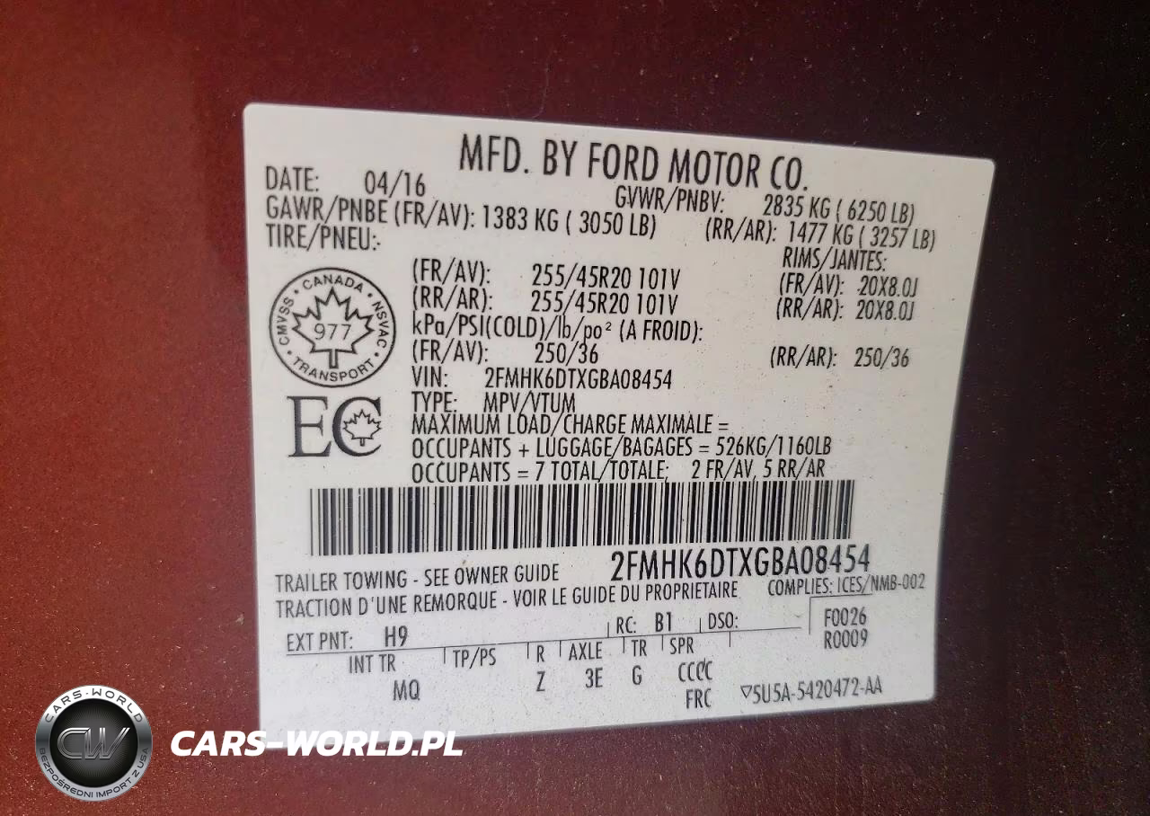 2016 Ford Flex Limited VIN:2FMHK6DTXGBA08454 - 13