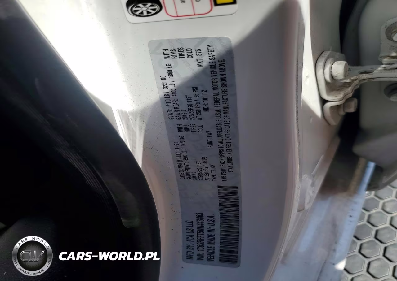 2022 Ram 1500 Big Horn VIN:1C6SRFFT5NN443863 - 12