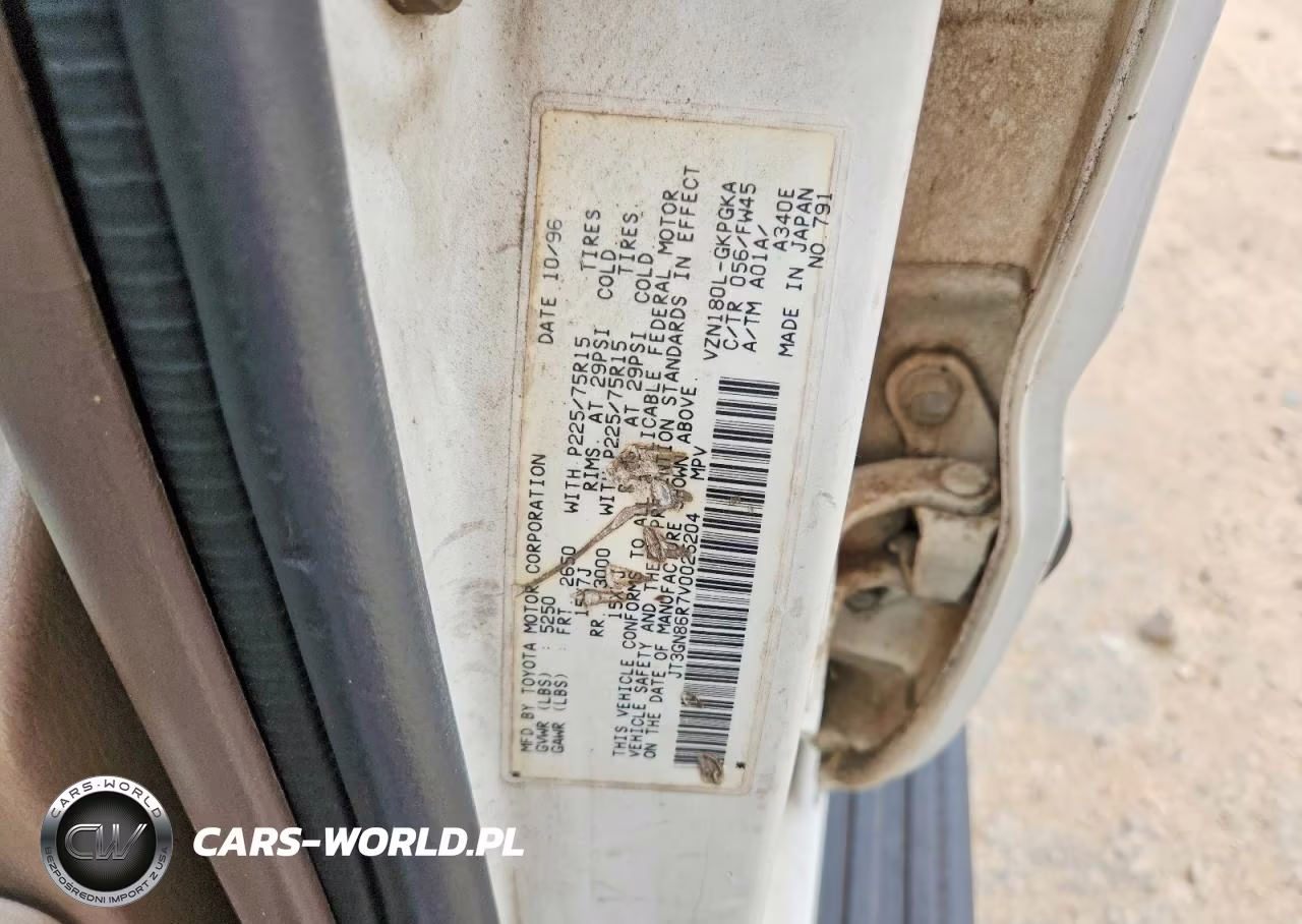 1997 Toyota 4Runner Sr5 VIN:JT3GN86R7V0025204 - 13