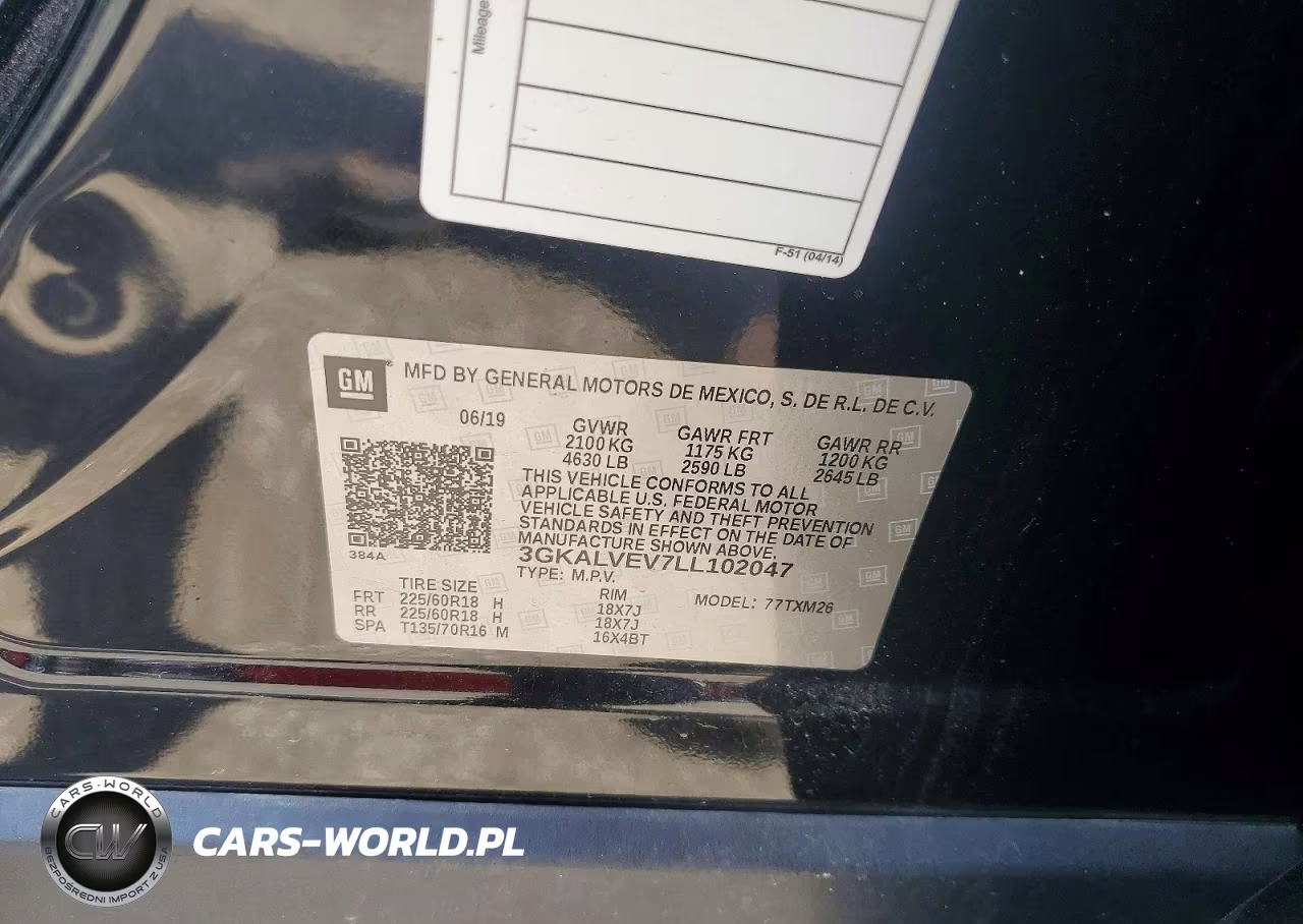 2020 GMC Terrain Slt VIN:3GKALVEV7LL102047 - 12