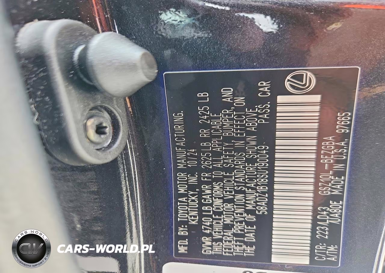 2025 Lexus Es 350 Base VIN:58ADZ1B18SU190049 - 13
