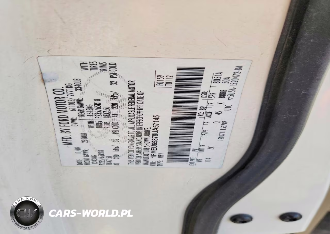 2008 Ford Explorer Limited VIN:1FMEU65878UA57145 - 13