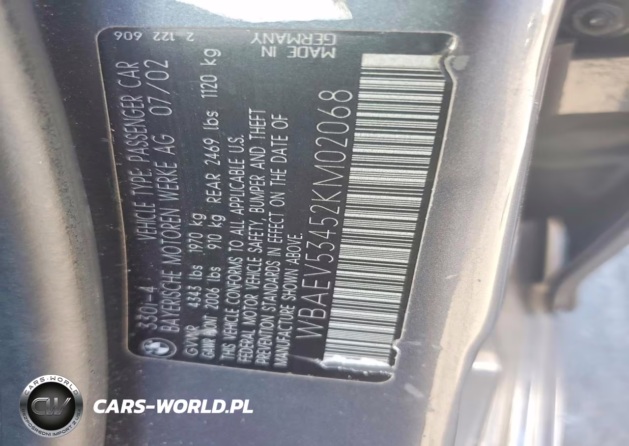 2002 BMW 330 I VIN:WBAEV53452KM02068 - 12