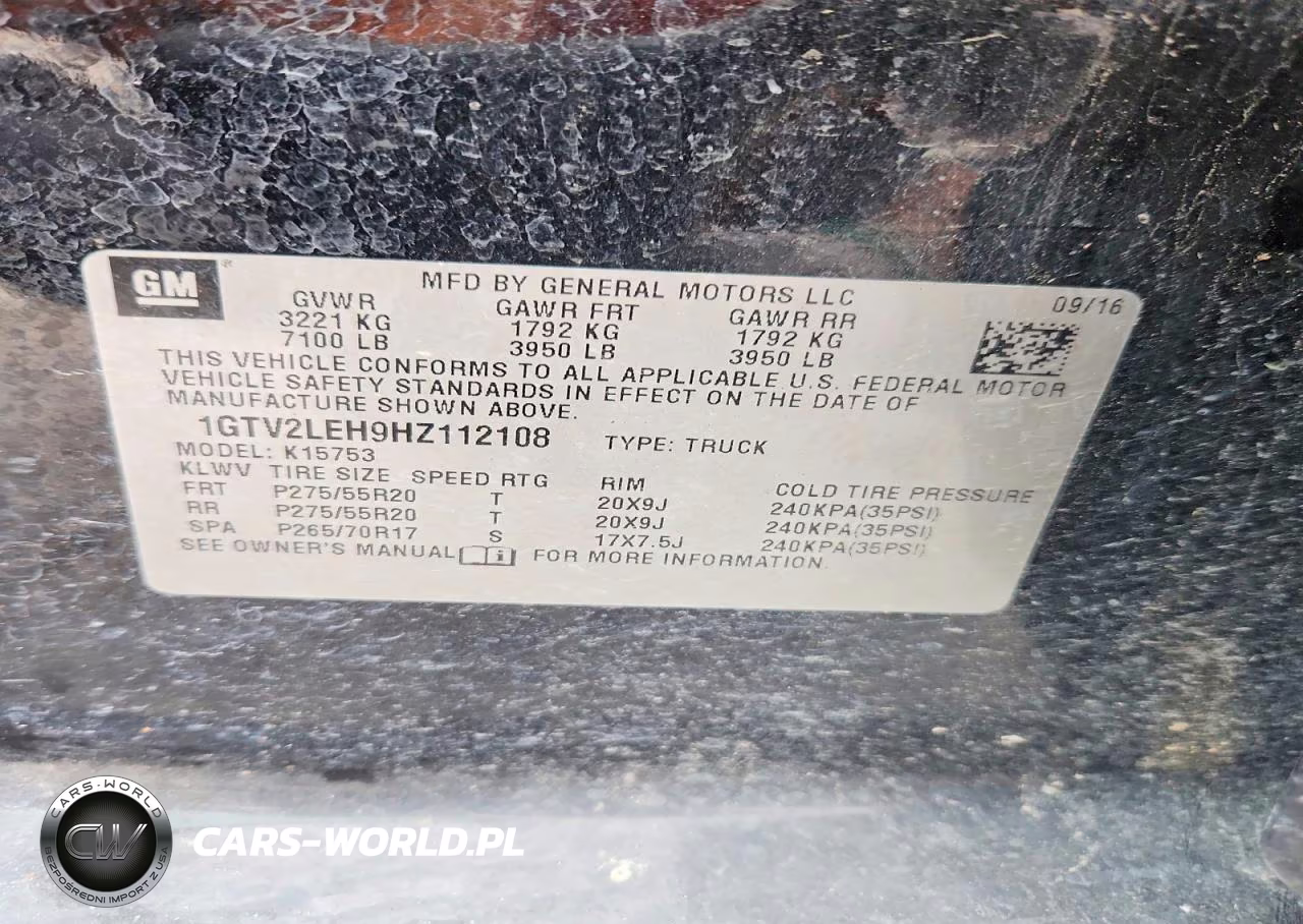 2017 GMC Sierra K1500 VIN:1GTV2LEH9HZ112108 - 12
