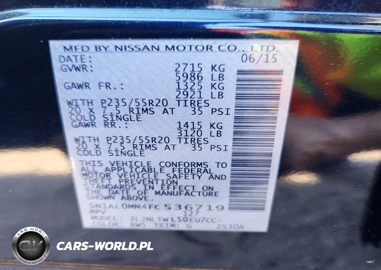 2015 Infiniti Qx60 Base VIN:5N1AL0MM4FC536719 - 13
