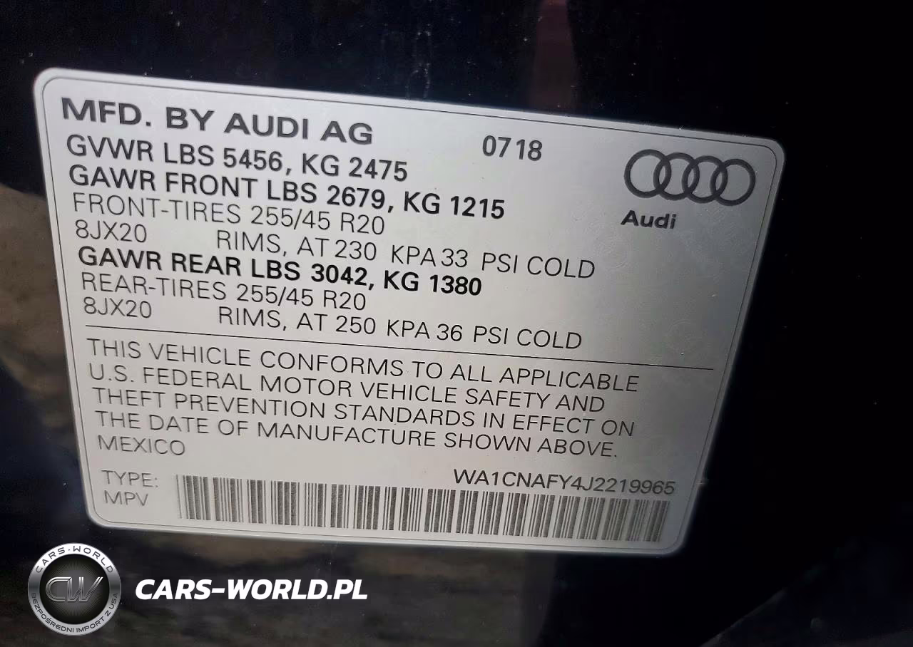 2018 Audi Q5 Prestige VIN:WA1CNAFY4J2219965 - 12