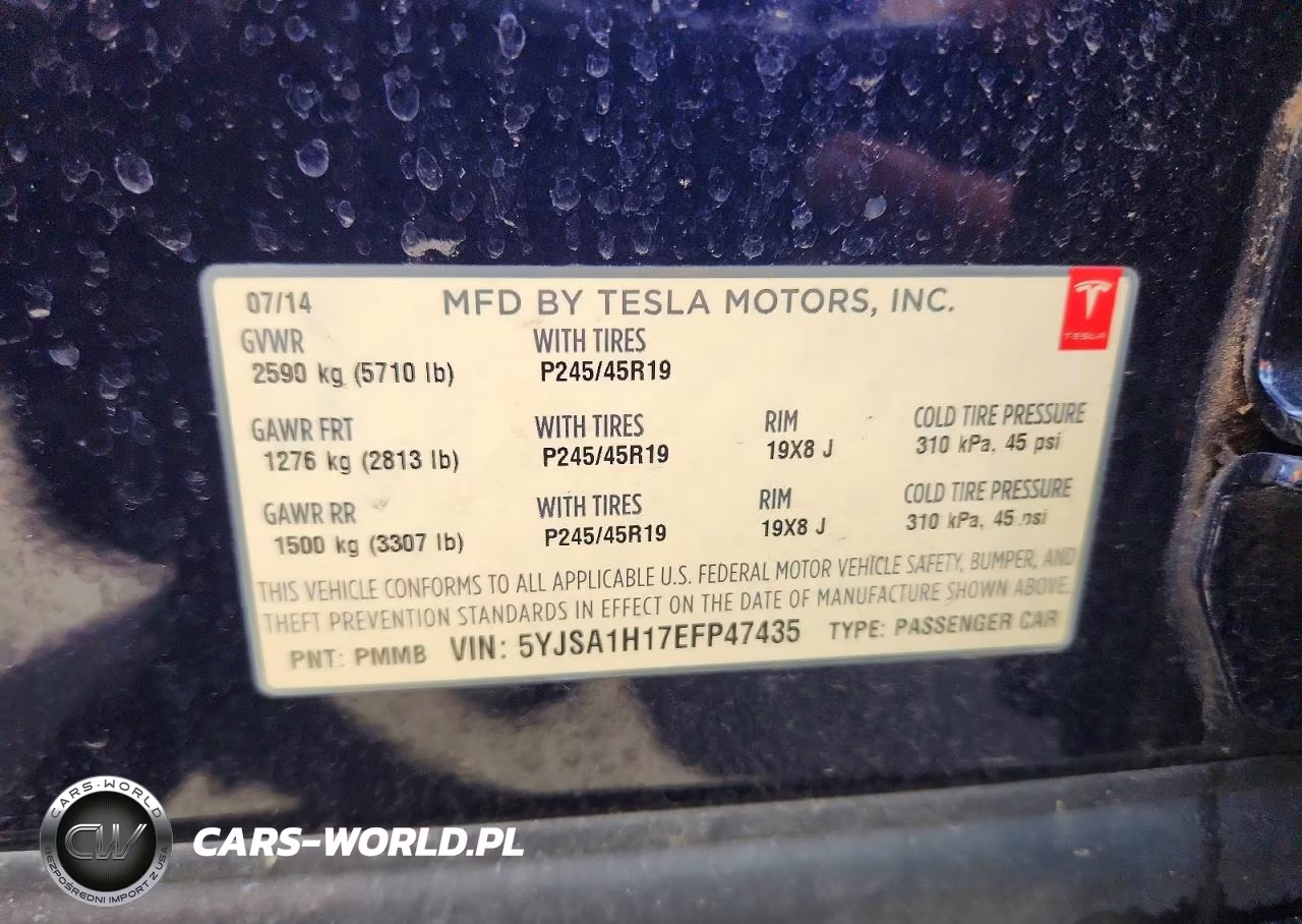 2014 Tesla Model S VIN:5YJSA1H17EFP47435 - 12