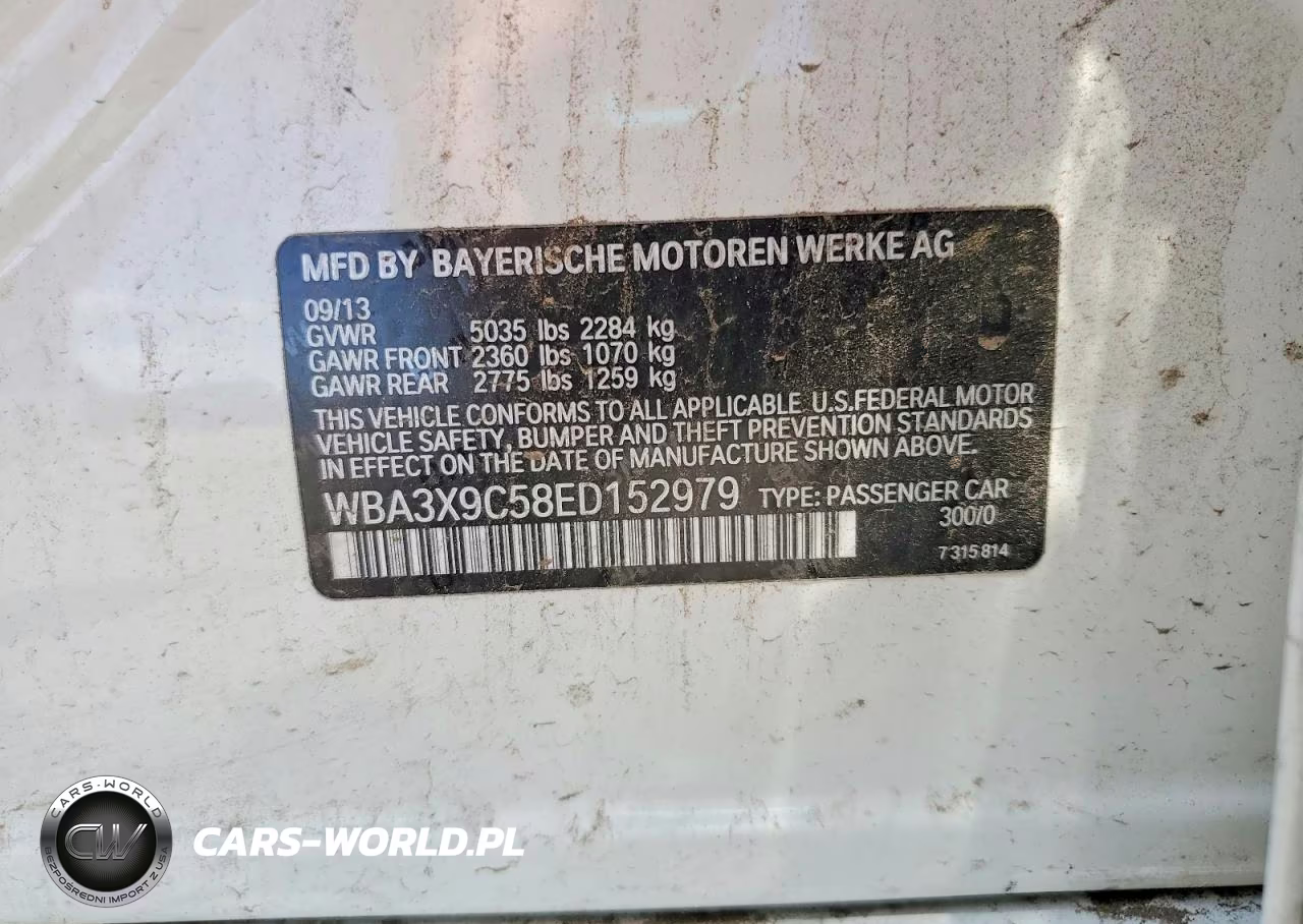 2014 BMW 335 Xigt VIN:WBA3X9C58ED152979 - 12