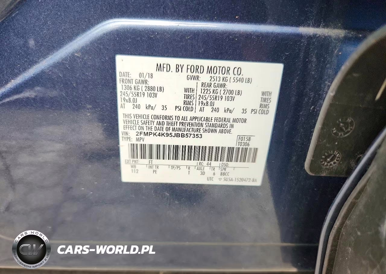 2018 Ford Edge Titanium VIN:2FMPK4K95JBB57353 - 13
