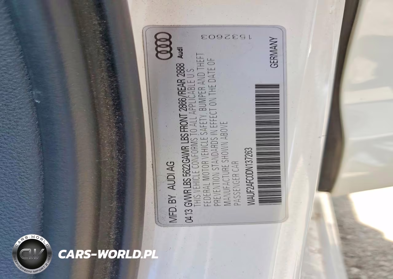 2013 Audi S6 VIN:WAUF2AFC0DN137263 - 12