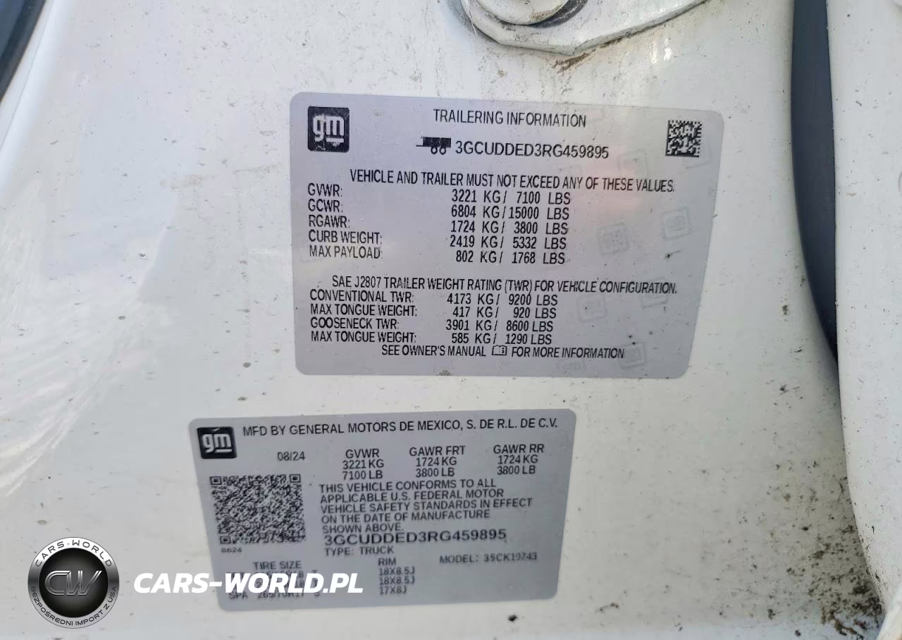 2024 Chevrolet Silverado K1500 Lt VIN:3GCUDDED3RG459895 - 12