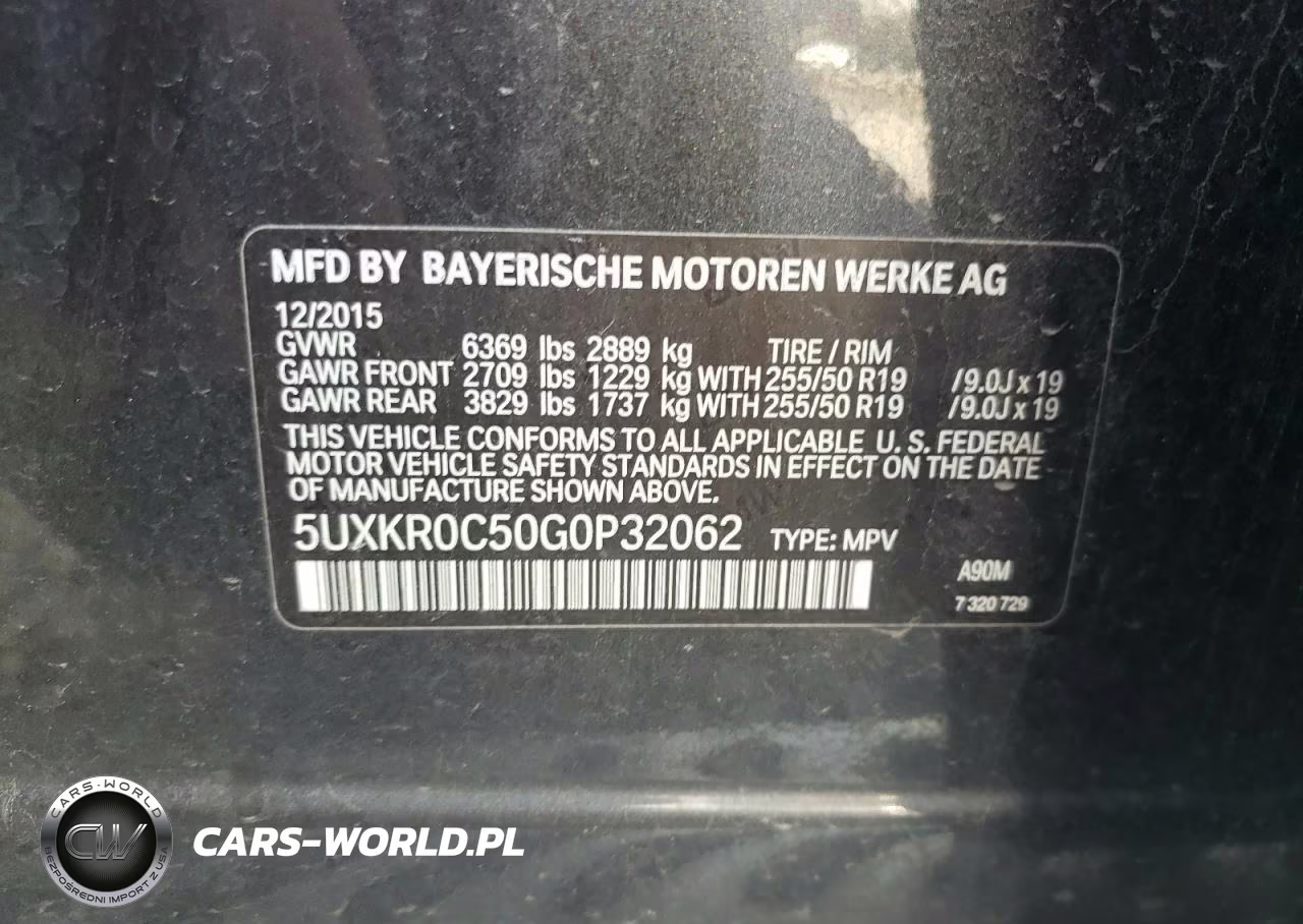 2016 BMW X5 xDrive35I VIN:5UXKR0C50G0P32062 - 13