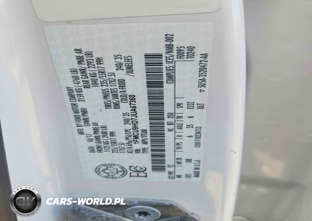 2018 Ford Escape Sel VIN:1FMCU9HD7JUA67360 - 14