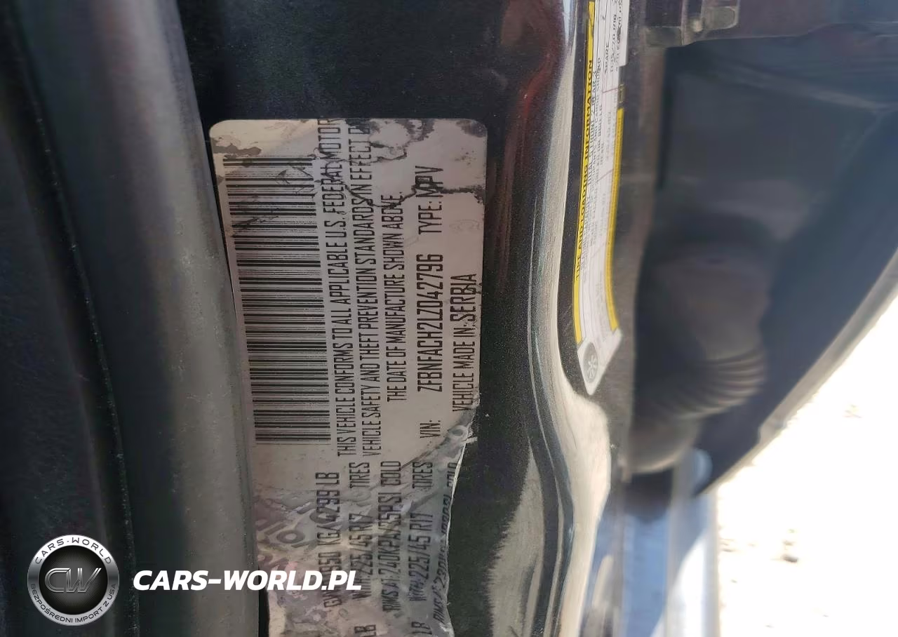 2020 Fiat 500L Lounge VIN:ZFBNFACH2LZ042796 - 12