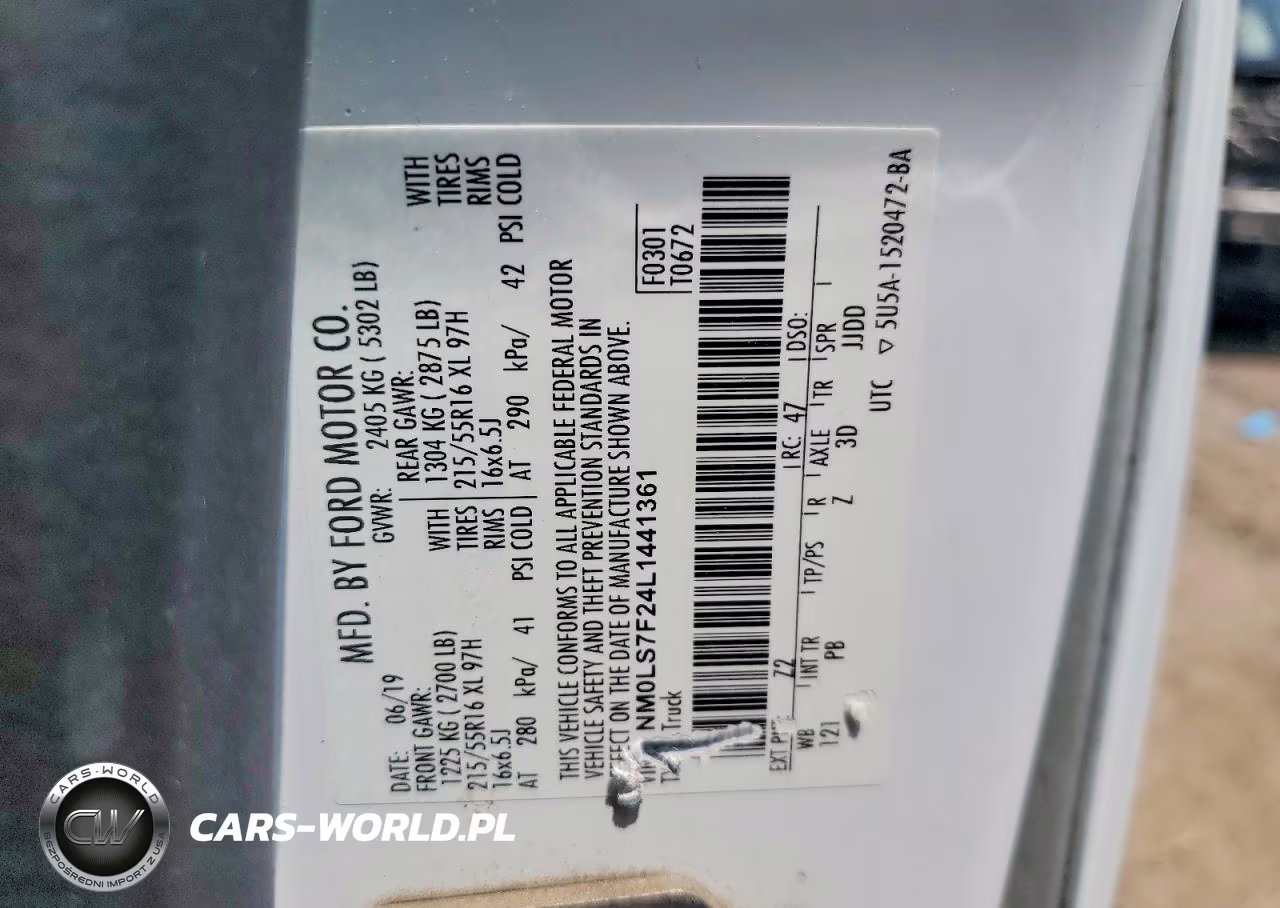 2020 Ford Transit Connect Xlt VIN:NM0LS7F24L1441361 - 13