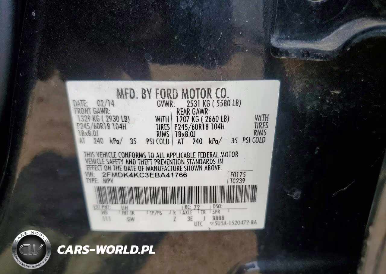 2014 Ford Edge Limited VIN:2FMDK4KC3EBA41766 - 13