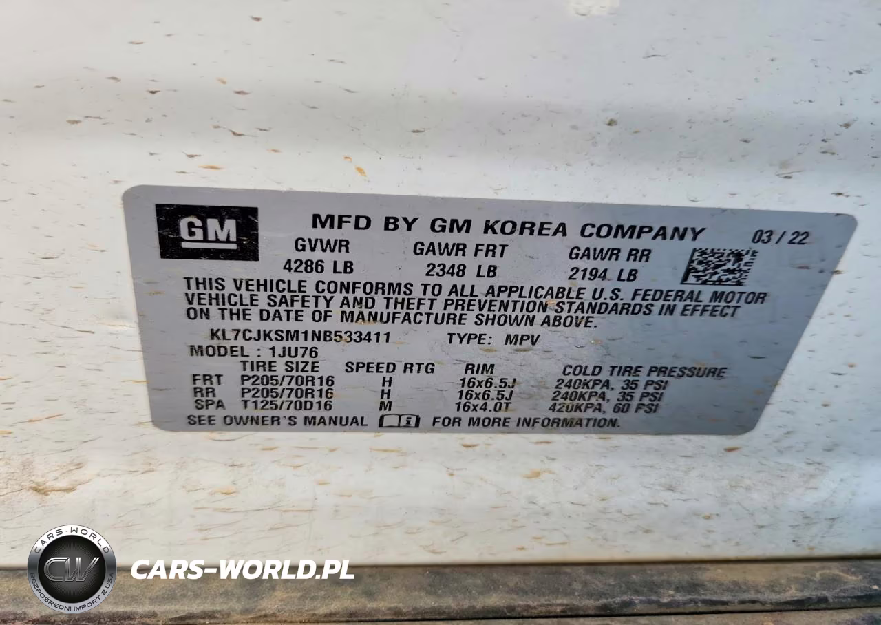 2022 Chevrolet Trax Ls VIN:KL7CJKSM1NB533411 - 13