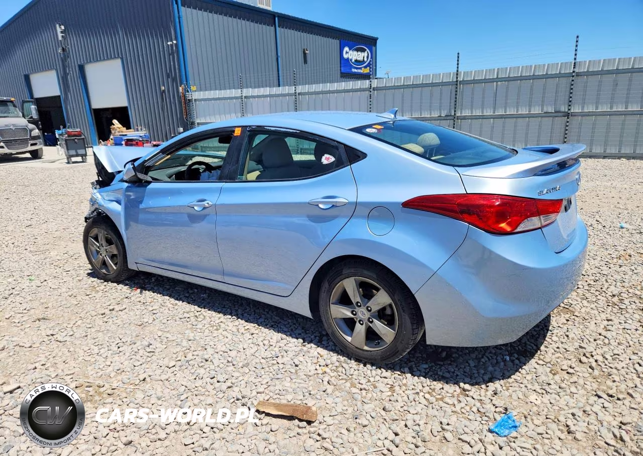 2013 Hyundai Elantra Gls VIN:KMHDH4AE9DU848092 - 2
