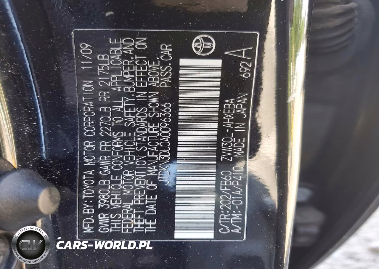 2010 Toyota Prius Iii VIN:JTDKN3DU0A0096366 - 9