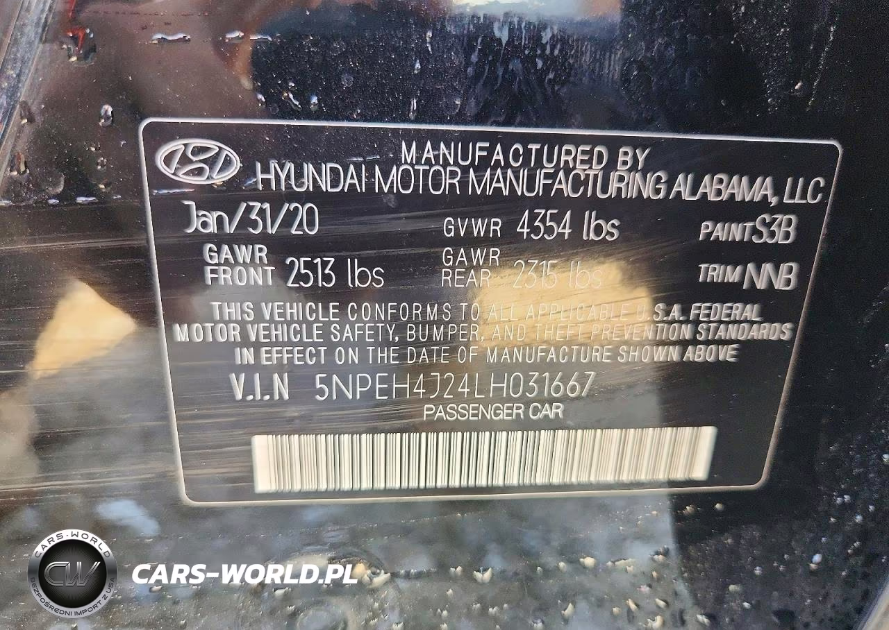 2020 Hyundai Sonata Limited VIN:5NPEH4J24LH031667 - 13