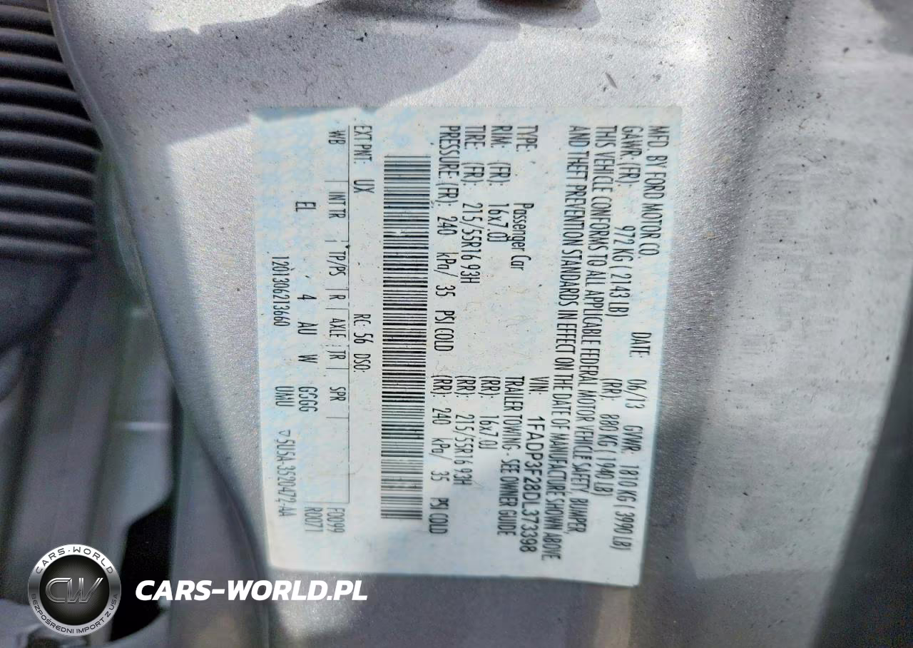 2013 Ford Focus Se VIN:1FADP3F28DL373398 - 12